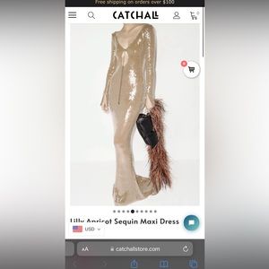 Catchall sequin maxi dress. Size medium